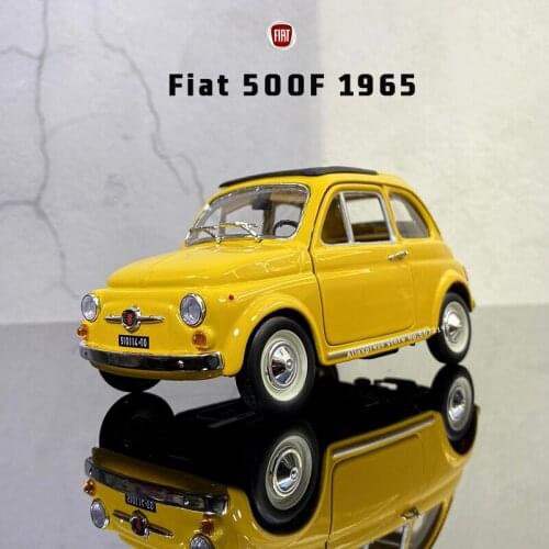 Bburago 1:24 New Fiat 500F 1965 Simulation Alloy Car Model Collection Gifts toy Boy Toys