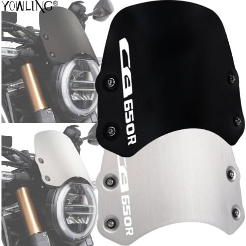 Motorcycle CNC Aluminum Front Windshield FOR HONDA CB650R CB 650R Neo Sports Cafe 2019 2020 Wind Screen Extention Kit