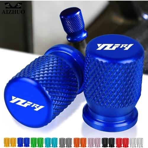 Motorcycle YZF-R1 YZF-R1M Accessories Tire Valve Air Port Cover Caps CNC Aluminum FOR YAMAHA YZF R1 R1M R1S 2015-2020 YZFR1 LOGO
