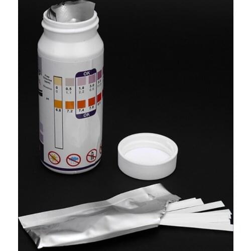 6 in1 Chlorine PH Kit Swimming Pool Water Test Strip Water Hardness Testing Tool Set Testing Reagent Strips pH Hardness Chlorine