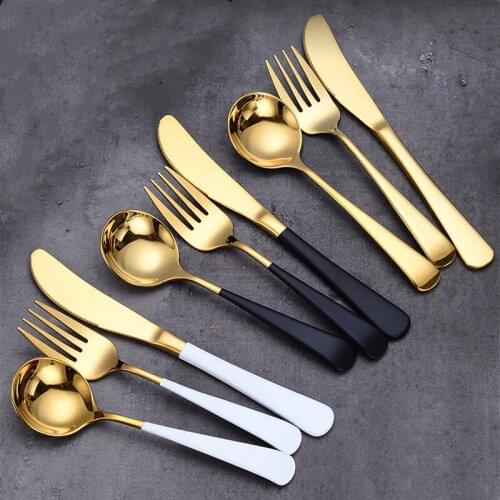 Set of 3 304 Stainless Steel Cutlery Pack Tableware Dinnerware Fork Spoons Knife Kit with Storage Box Steak Gadgets Kitchen