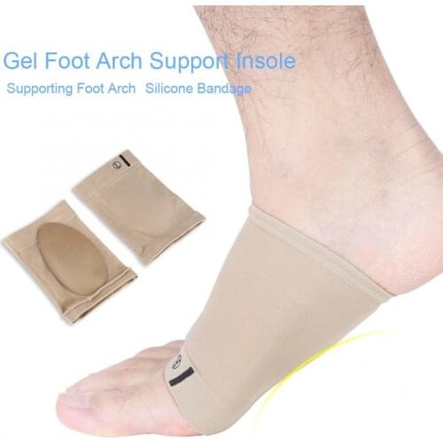 Posture Correction Gel Foot Arch Support Insole Sleeve Foot Cushion Pain Relief Heel Protection Support Braces For Women Men