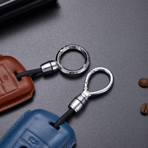 Luxury Brand Designer High Quality Old Flower Keychain Letter Leather Bag Charm Classic Car Keyring Friend Best Gift Accessories