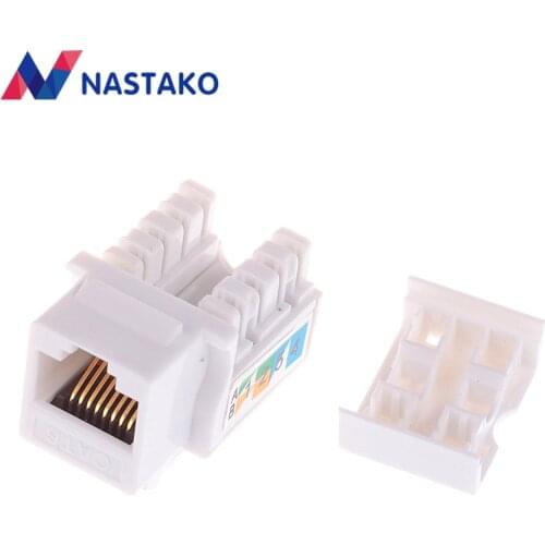 CAT6 Keystone Jack Cat 6 UTP network module RJ45 connector Information socket Computer Outlet cable Adapter Keystone FOR AMP