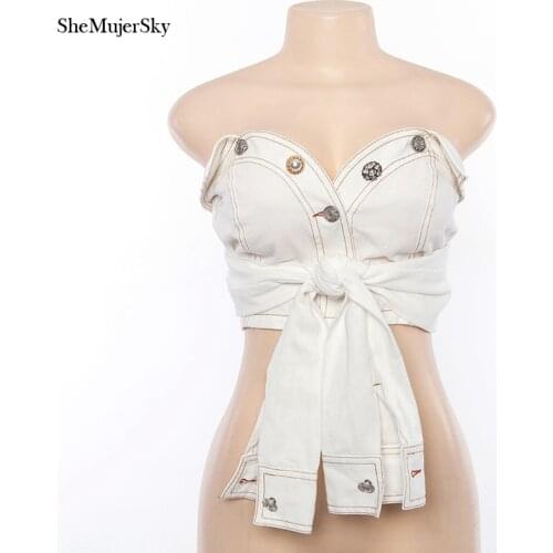 SHEMUJERSKY Sleeveless Blouses