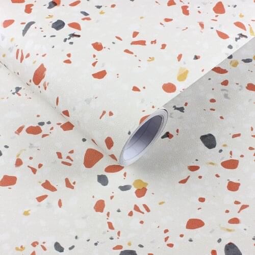 Thicken toilet bathroom waterproof sticker terrazzo quartz stone countertop bathroom kitchen wallpaper self-adhesive PVC