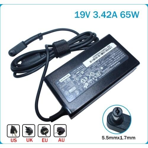 19V 3.42A 65W Laptop Charger for ACER Gateway MS2285 MS2274 NV78 CPA09-A065N1 A065R035L A11-065N1A Ac Adapter