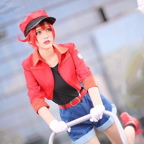 Cells At Work Cosplay Costume Erythrocyte Cosplay Hataraku Saibou Anime Cosplay Women Costume Uniforms Full Set