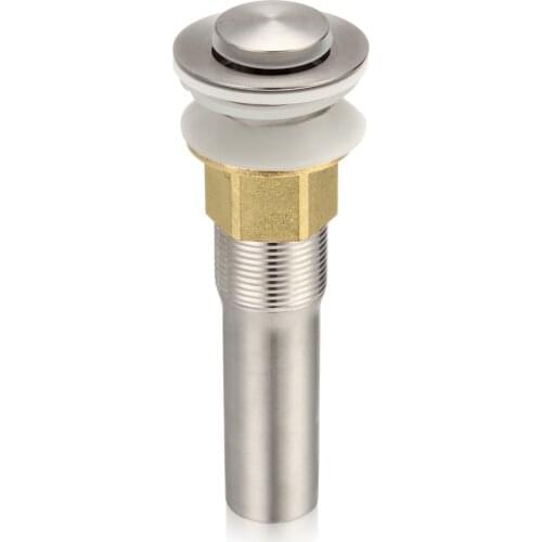 1pcs 0.3*3cm British Waterlet Bathroom Lavatory Vessel Basin Sink Pop Up Chrome Drain without Overflow hole