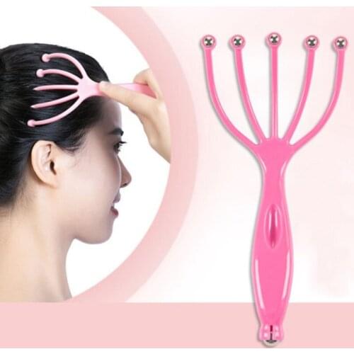 1Pc Head Massager Five Finger Ball Scalp Massager Relieve Pressure Itch Massager For Head Rake Head Skin