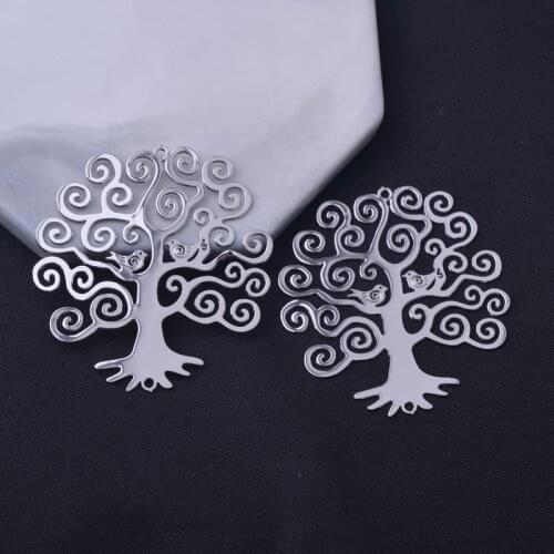 10pcs 43*46mm Life Tree Connectors High-quality Big Trees Jewlery Pendant Charms Decoration Accessories