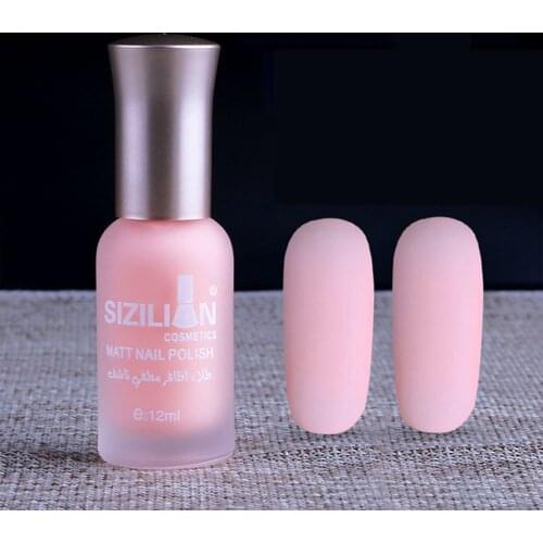 12ml Matte Dull Nail Polish Lacquer Varnish Matt Effect Manicure Nail Art Color Polish