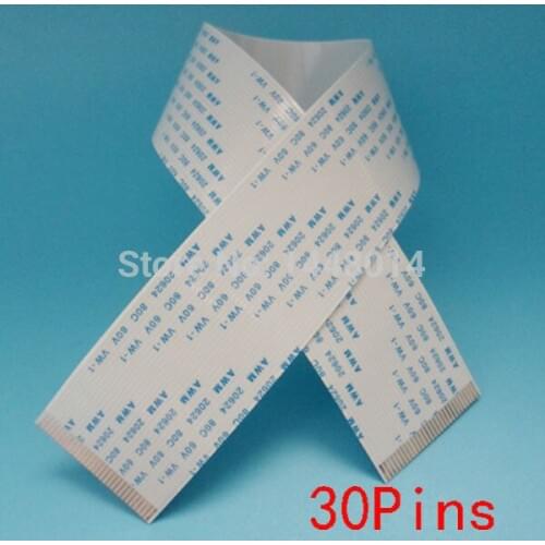 20pcs/lot wholesale flat head cable for Seiko SPT 255/510 40cm 400mm printhead cable Zhongye Infiniti Gongzheng data cable 30pin