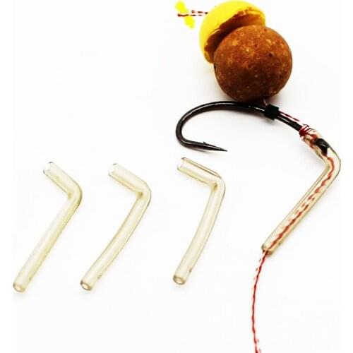 20PCS Carp Fishing Hook Hair Rig Sleeve Line Aligner Anti Tangle Hook Rig Swivel Sleeve Terminal Tackle Carp Fishing Accessories