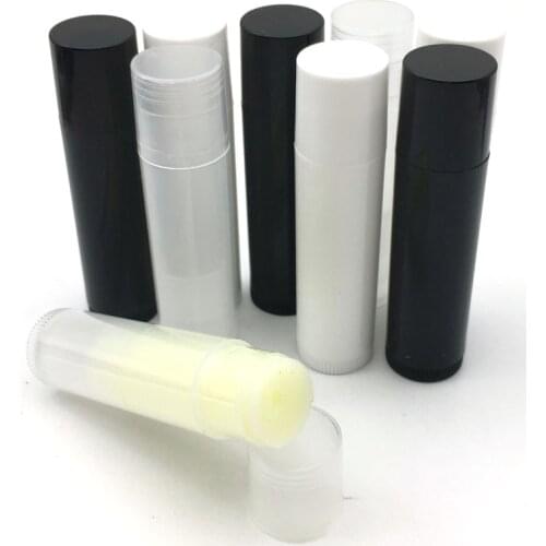 500Pcs 5ml Lip Balm Containers Empty Cosmetic Containers Lipstick Jars Balm Tube Cap Container Maquiagem Travel Makeup Tools