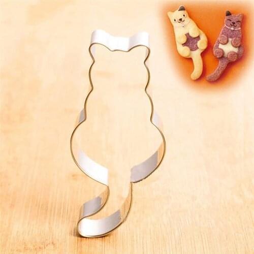 Cat Shaped Aluminium Mold Baking Molds Sugarcraft Cake Cookies Pastry Baking Cutter Mould Kitchen Accessories для кухни