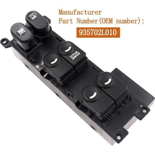 For Hyundai i30 I30cw 2008-2011 Car Window Lifterr switch drivers side Front left control switch 93570-2L010 935702L010