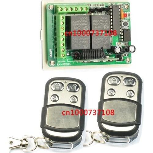 DC12V 4CH RF light switch with learing code 315mhz 433mhz wireless radio remote controller switch for lamp /lights