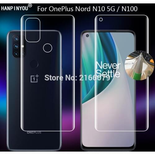 For OnePlus Nord N10 5G N100 Clear TPU / Matte Anti-Fingerprints Hydrogel Full Cover Soft Screen Protector Film (Not Glass)
