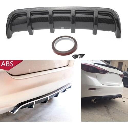 EPMAN - Car Rear Bumper Body Kit Shark Chin Spoiler Diffuser Trim Cover Universal EP-ZLB04C67