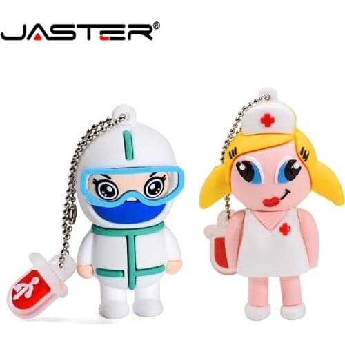 JASTER doctor Nurse Pendrive 4GB 8GB 16GB 32GB 64GB USB 2.0 Memory Pen Drive Stick USB Flash Drives