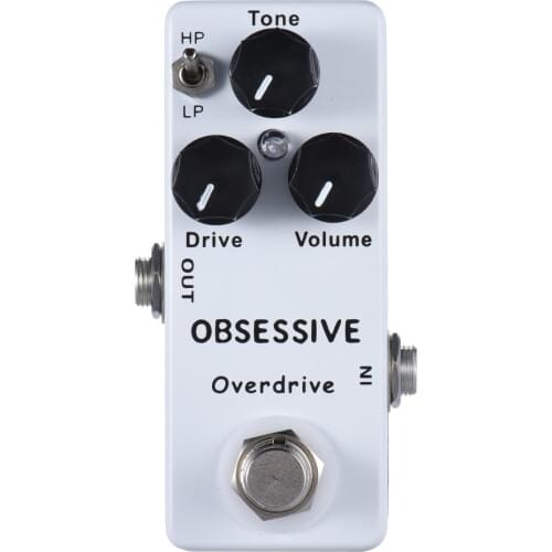 Mini Obsessive Compulsive Drive Overdrive/DistortionGuitar Effect Pedal Two mode selection (HI/LOW) And True Bypass