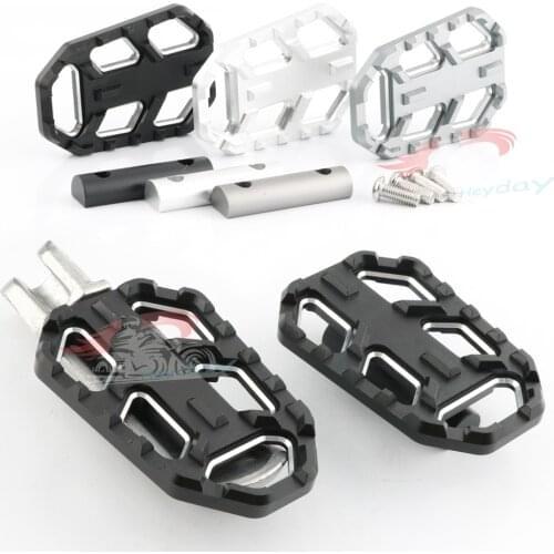 Aluminum Alloy Motorcycle Billet Wide Foot Pegs Pedals Rest Footpegs for BMW R1200GS LC 2013-2017 F850GS F750GS 2013-2018