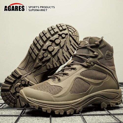 2021 New Hot Sell Combat Boots Men Army Shoes Military Tactical Boots Black Anti Slip Outdoor Trekking Shoes