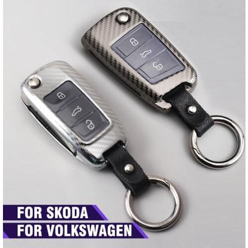 New Car Key Cover Case for VW Polo Golf Touran Bora Tiguan Beetle Caddy EOS Jetta Scirocco Sharan Skoda Octavia Seat Leon Ibiza