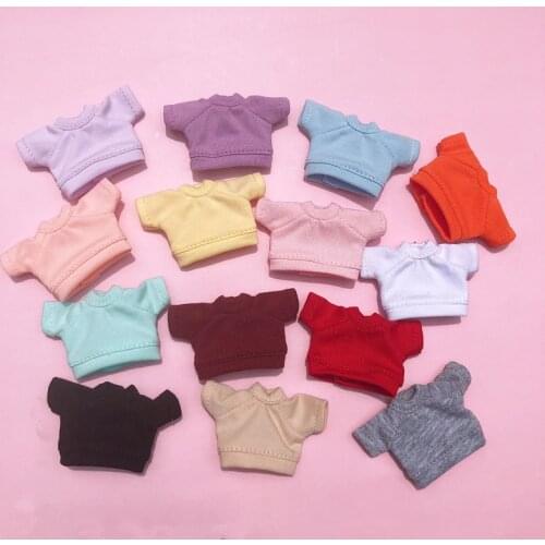 Obitsu11clothes a short hoodie multiple colors OB11 doll accessories doll shirts