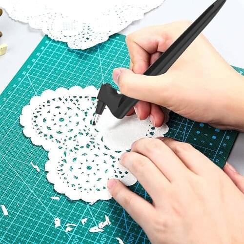 Craft Cutting Tools 360 Rotating Blade Paper-Cutter 3 Replace Blade Craft Cutting Knife DIY Art Wear-Resistant Art Cutting Tool
