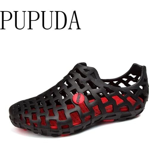 PUPUDA Summer Casual Shoes Men Comfortable Sneakers Women Good Quality Sandals Men New Beach Shoes Outdoor Slip On Sandals Women