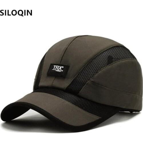 SILOQIN Multicolor Men Women Summer Mesh Hat Breathable Baseball Caps Bone Snapback Cap Adjustable Size Couple Casual Sports Cap