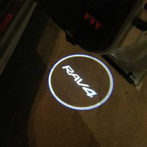 1pcs Universal Wireless Lamp Car Door Welcome Light Courtesy Decorative Light For Toyota RAV4 RAV 4 2013 2014 2015 2016 2017