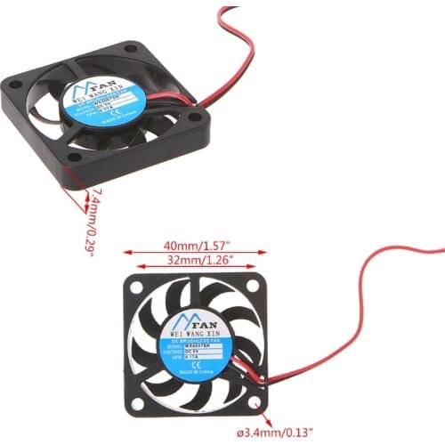 Cooling Fan WX4007SH DC5V 0.17A Mini Ultra Thin Brushless Heat Dissipation Fan