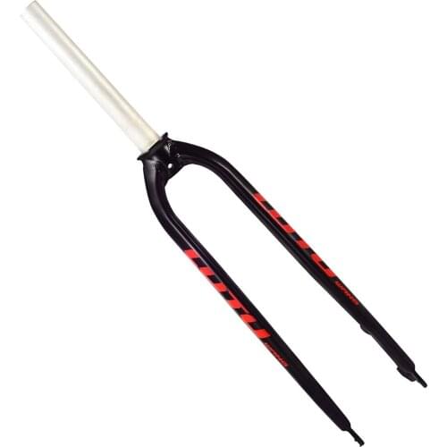 MTB Rigid Fork Full 6069 Aluminum Alloy Disc Brake Mountain Bike Straight Tube 9mm Quick Release For 26 27.5 29er