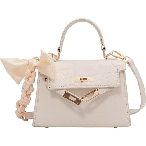 Ladies Pattern Solid Color Leather Shoulder Bag Womens Fashion Luxury Cross Bag 2021 Ladies Summer Large-Capacity Handbag