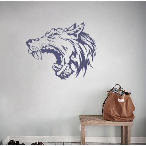 Animal Wall Stickers Animals Wall Decal Home Decor Grooming Decor Wolf Wallpapers Art Fashion Beautiful Preferential Z291