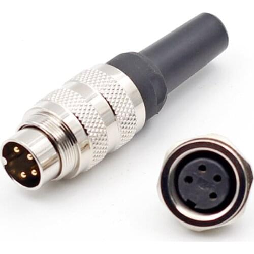 ZHQCN M16F Waterproof M16 Power Electrical Connector Multi Core 2 3 4 5 6 7 8 12 14 16 19 24 Pin 5A 7A Industrial Bulkhead Panel