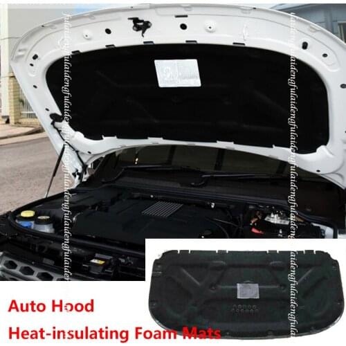 1pcs Black Auto Hood Heat-insulating Foam Mats For Land Rover LR4/Discovery 4 2010 Car accessories