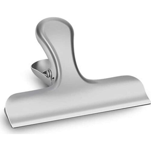 10Pcs Stainless Steel Bill Holder Metal Paper Clip Bill Food Preservation Sealing Clip Plastic Bag Machine Office Kitchen