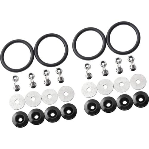 2 Sets Quick Release Fasteners For Car Bumpers Trunk Hatch Lids Kit