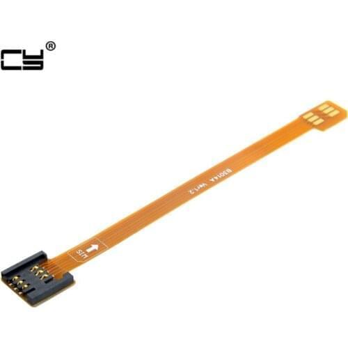 3G 4G Micro SIM Card Kit Male to Standard UIM SIM Female Extension cable Soft Flat FPC Cable Extender