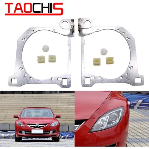 Taochis Car-Styling frame adapter module DIY Bracket Holder for new Mazda 6 Hella 3 5 Projector lens fasten headlight