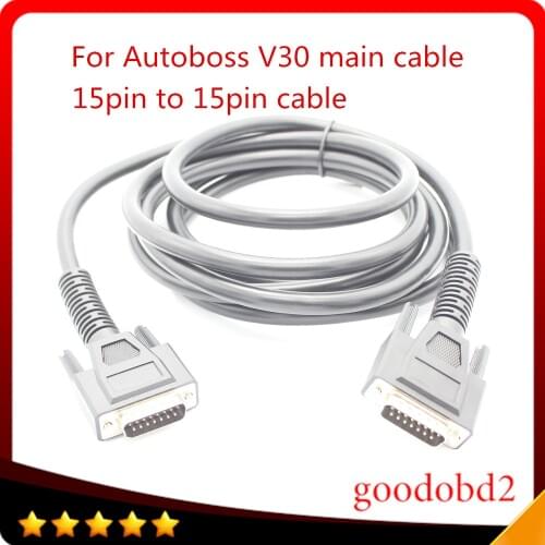 For AutoBoss V30 main Test Cables OBD-II Auto Scanner V-30 diagnostic tool car OBD2 Cable Car Obd ii V30 15pin to 15pin cable