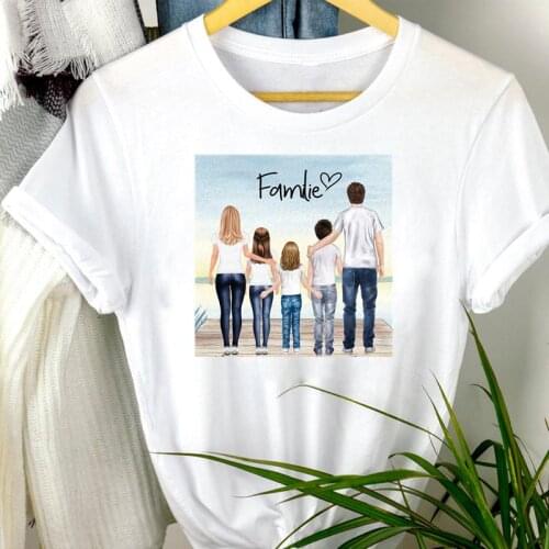 Women Sweet 90s Style Clothes Family Mama Mom Mother 90s Cartoon Print Mujer Camisetas Tshirt Female Tee Top Graphic T-shirt