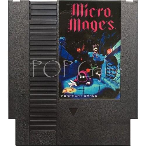 Micro Moges 72 Pin Game Cartridge for 8 Bit Video Game Console Region Free English Language