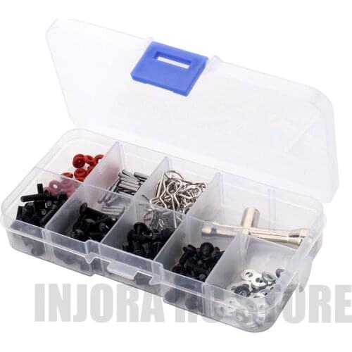 RC Model 270Pcs/set Repair Tool and Screws Box for 1/10 RC Crawler Traxxas HSP Axial SCX10 include Hexagon Wrench