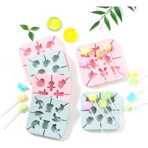 Cake decorating tools Lollipop Mold Silicone Fondant Mould Chocolate Sugar Craft Cake Mold Baking chocolate mold moule silicone