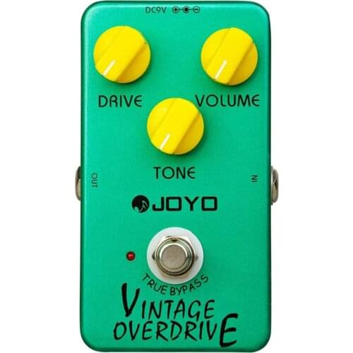 JOYO JF-01 Vintage Overdrive Guitar Effect Pedal True Bypass Metal Shell Electric Guitar Pedal Guitar Parts & Accessories